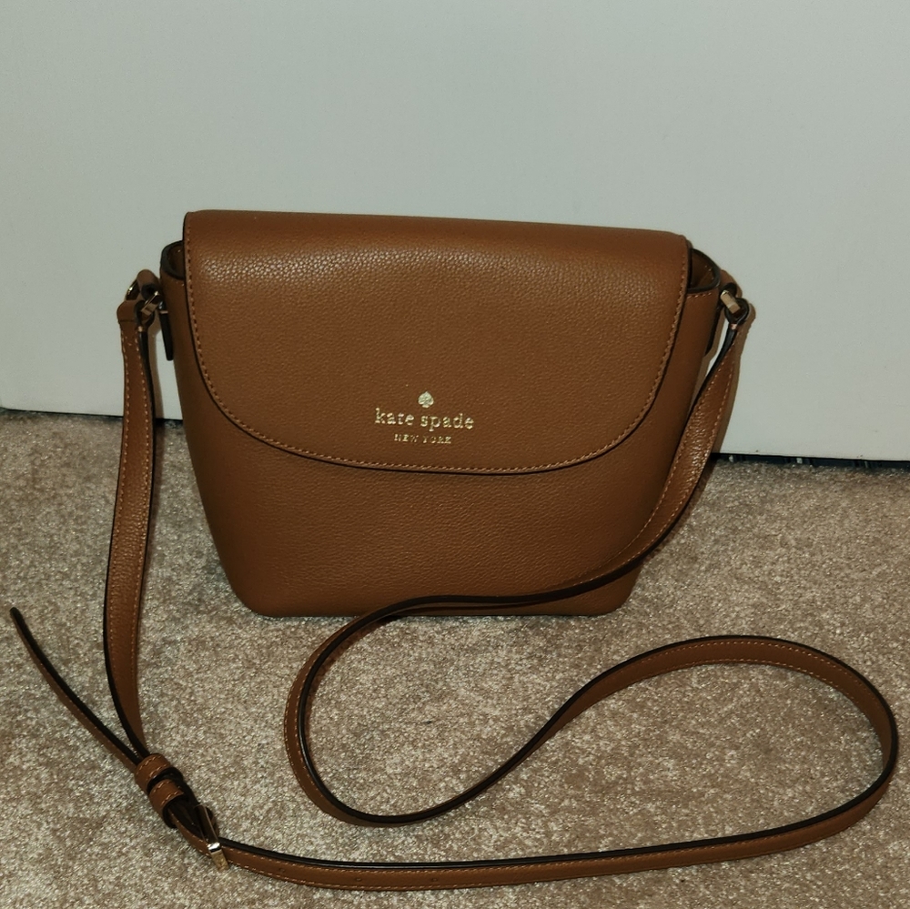 Kate Spade Brown Flap Crossbody